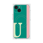 プレミアムスクエアケース with MagSafe［ オリジナル - initial color line - U green ］