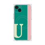 プレミアムスクエアケース with MagSafe［ オリジナル - initial color line - U green ］