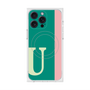 プレミアムスクエアケース with MagSafe［ オリジナル - initial color line - U green ］