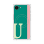 プレミアムスクエアケース with MagSafe［ オリジナル - initial color line - U green ］