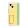 プレミアムスクエアケース with MagSafe［ オリジナル - initial color line - U yellow ］