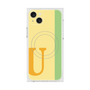 プレミアムスクエアケース with MagSafe［ オリジナル - initial color line - U yellow ］