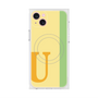 プレミアムスクエアケース with MagSafe［ オリジナル - initial color line - U yellow ］
