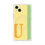 プレミアムスクエアケース with MagSafe［ オリジナル - initial color line - U yellow ］