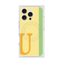 プレミアムスクエアケース with MagSafe［ オリジナル - initial color line - U yellow ］