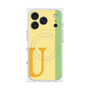 プレミアムスクエアケース with MagSafe［ オリジナル - initial color line - U yellow ］