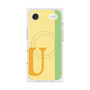 プレミアムスクエアケース with MagSafe［ オリジナル - initial color line - U yellow ］