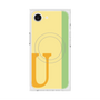 プレミアムスクエアケース with MagSafe［ オリジナル - initial color line - U yellow ］