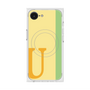プレミアムスクエアケース with MagSafe［ オリジナル - initial color line - U yellow ］