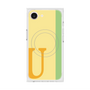 プレミアムスクエアケース with MagSafe［ オリジナル - initial color line - U yellow ］