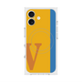 プレミアムスクエアケース with MagSafe［ オリジナル - initial color line - V orange ］