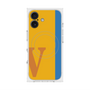 プレミアムスクエアケース with MagSafe［ オリジナル - initial color line - V orange ］