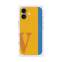 プレミアムスクエアケース with MagSafe［ オリジナル - initial color line - V orange ］
