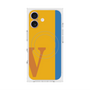 プレミアムスクエアケース with MagSafe［ オリジナル - initial color line - V orange ］