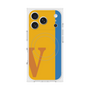 プレミアムスクエアケース with MagSafe［ オリジナル - initial color line - V orange ］