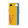 プレミアムスクエアケース with MagSafe［ オリジナル - initial color line - V orange ］