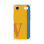 プレミアムスクエアケース with MagSafe［ オリジナル - initial color line - V orange ］