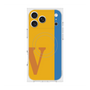 プレミアムスクエアケース with MagSafe［ オリジナル - initial color line - V orange ］