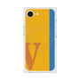 プレミアムスクエアケース with MagSafe［ オリジナル - initial color line - V orange ］