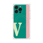 プレミアムスクエアケース with MagSafe［ オリジナル - initial color line - V green ］