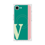 プレミアムスクエアケース with MagSafe［ オリジナル - initial color line - V green ］