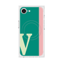 プレミアムスクエアケース with MagSafe［ オリジナル - initial color line - V green ］