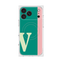 プレミアムスクエアケース with MagSafe［ オリジナル - initial color line - V green ］