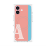 プレミアムスクエアケース with MagSafe［ オリジナル - initial color line - A pink ］