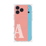 プレミアムスクエアケース with MagSafe［ オリジナル - initial color line - A pink ］
