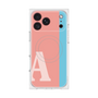 プレミアムスクエアケース with MagSafe［ オリジナル - initial color line - A pink ］