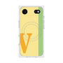 プレミアムスクエアケース with MagSafe［ オリジナル - initial color line - V yellow ］