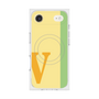 プレミアムスクエアケース with MagSafe［ オリジナル - initial color line - V yellow ］