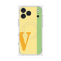 プレミアムスクエアケース with MagSafe［ オリジナル - initial color line - V yellow ］
