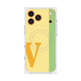 プレミアムスクエアケース with MagSafe［ オリジナル - initial color line - V yellow ］