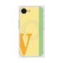 プレミアムスクエアケース with MagSafe［ オリジナル - initial color line - V yellow ］