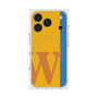 プレミアムスクエアケース with MagSafe［ オリジナル - initial color line - W orange ］
