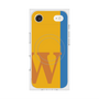 プレミアムスクエアケース with MagSafe［ オリジナル - initial color line - W orange ］
