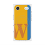 プレミアムスクエアケース with MagSafe［ オリジナル - initial color line - W orange ］