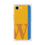 プレミアムスクエアケース with MagSafe［ オリジナル - initial color line - W orange ］