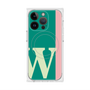 プレミアムスクエアケース with MagSafe［ オリジナル - initial color line - W green ］