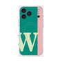 プレミアムスクエアケース with MagSafe［ オリジナル - initial color line - W green ］