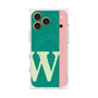 プレミアムスクエアケース with MagSafe［ オリジナル - initial color line - W green ］