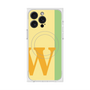 プレミアムスクエアケース with MagSafe［ オリジナル - initial color line - W yellow ］
