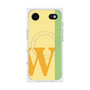 プレミアムスクエアケース with MagSafe［ オリジナル - initial color line - W yellow ］