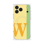 プレミアムスクエアケース with MagSafe［ オリジナル - initial color line - W yellow ］