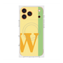プレミアムスクエアケース with MagSafe［ オリジナル - initial color line - W yellow ］