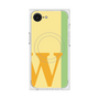 プレミアムスクエアケース with MagSafe［ オリジナル - initial color line - W yellow ］