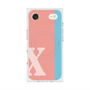 プレミアムスクエアケース with MagSafe［ オリジナル - initial color line - X pink ］