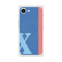 プレミアムスクエアケース with MagSafe［ オリジナル - initial color line - X blue ］