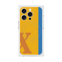 プレミアムスクエアケース with MagSafe［ オリジナル - initial color line - X orange ］